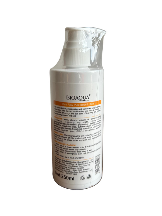 Crema corporal de arroz Bioaqua 250ml