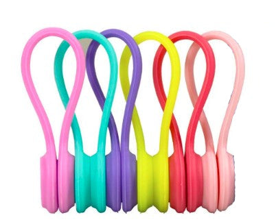 Organizador de cables magnético x 6 unidades