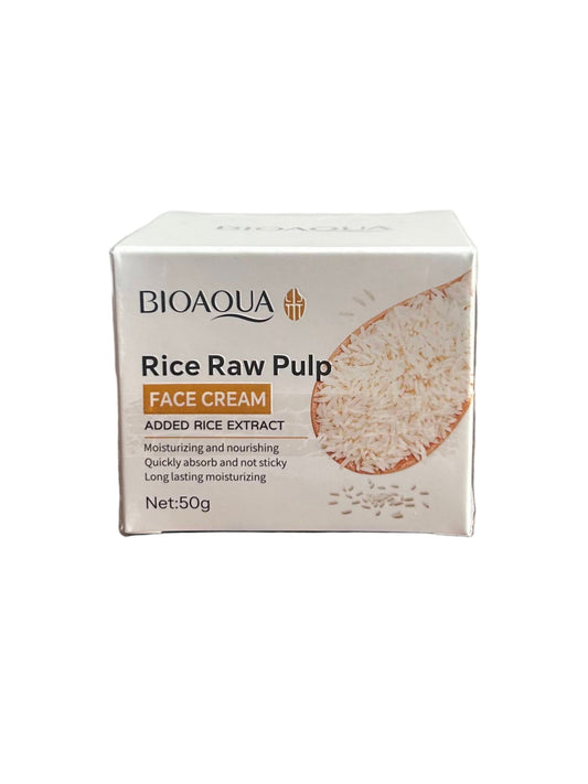 Crema facial de arroz Bioaqua 50gr