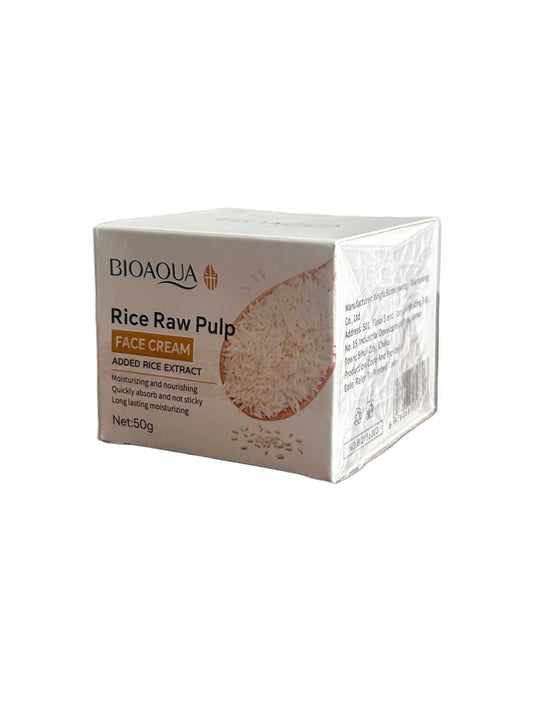 Crema facial de arroz Bioaqua 50gr